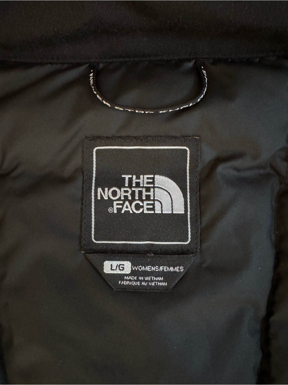 The North Face 550 Goose Down Hooded Long Puffer Parka Winter Coat Black Large - Picture 3 of 16